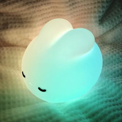 Veilleuse Lapin Rêveur Tactile - Lumière douce pour enfants