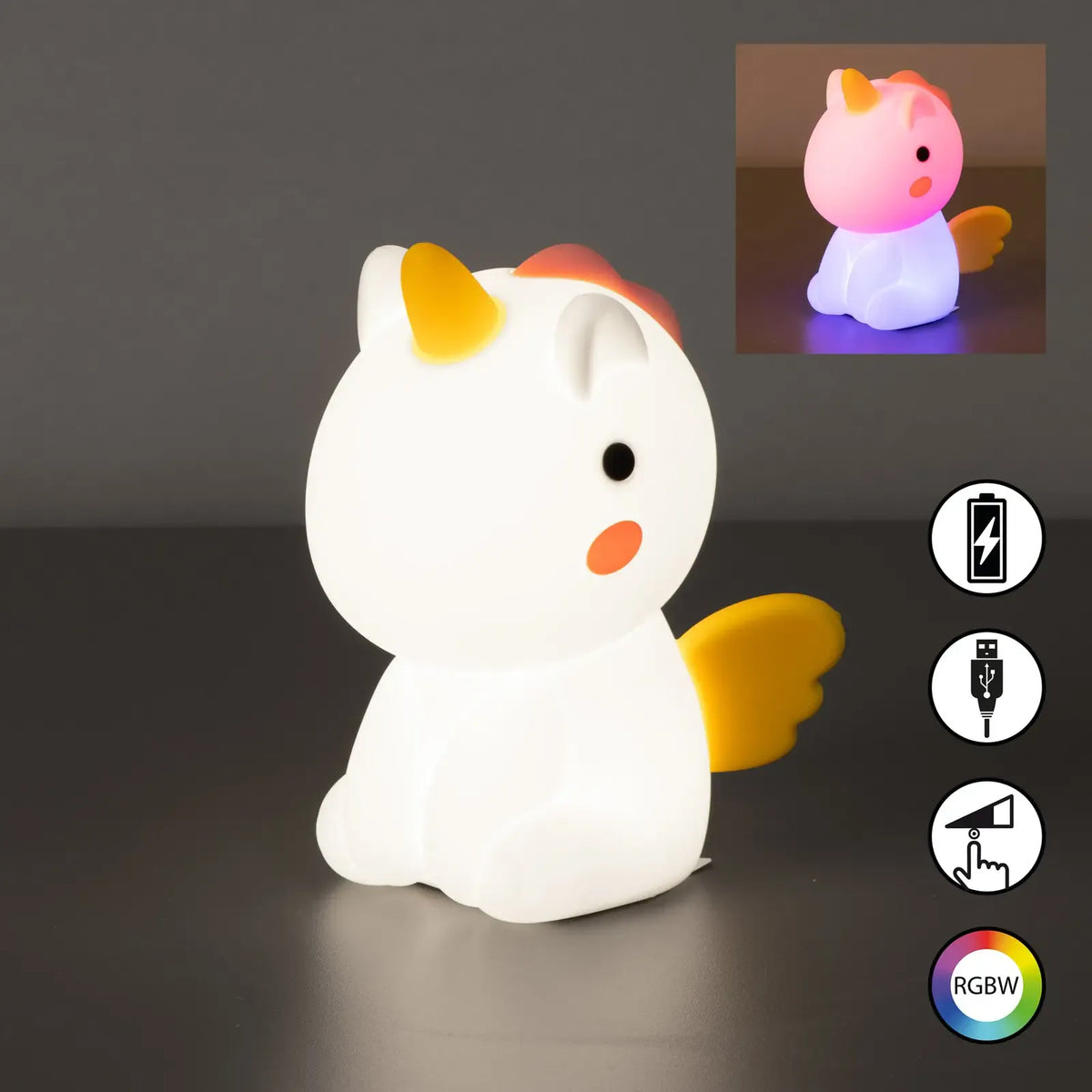 Veilleuse Licorne en Silicone - Douceur et Magie pour Enfants