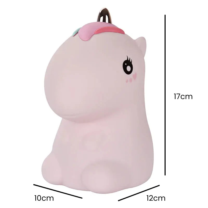 Veilleuse Licorne en Silicone Rechargeable par USB, idéale mobile