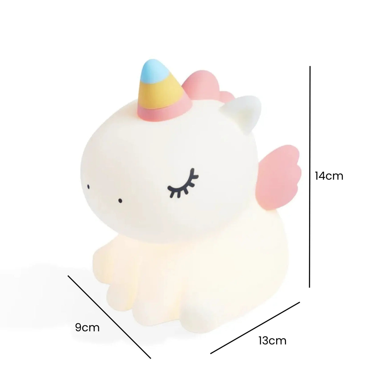 Veilleuse Licorne qui Dort en Silicone pour Douces Nuits