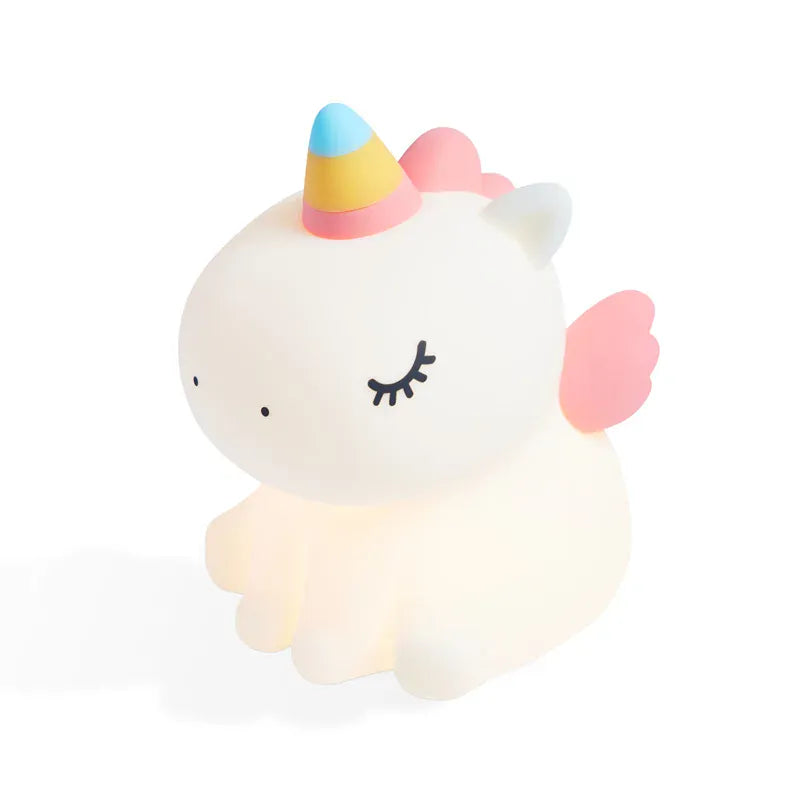 Veilleuse Licorne Rêveuse en Silicone et Tactile, idéale mobile