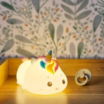 Veilleuse Licorne Télécommandée en Silicone - Magie et Confort