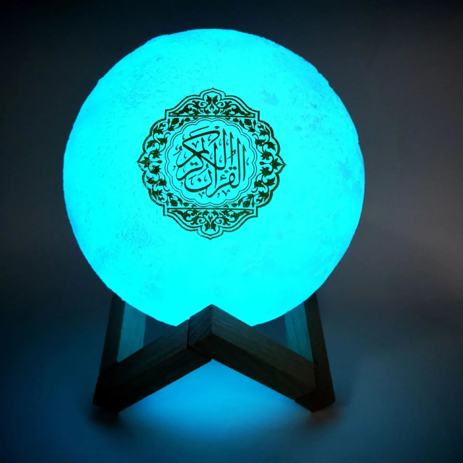 Veilleuse Lune Coranique Bluetooth Sans Fil Contrôle Tactile et Télécommande Image