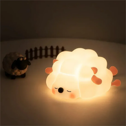 Veilleuse Mouton qui Dort en Silicone - Parfaite pour Enfants