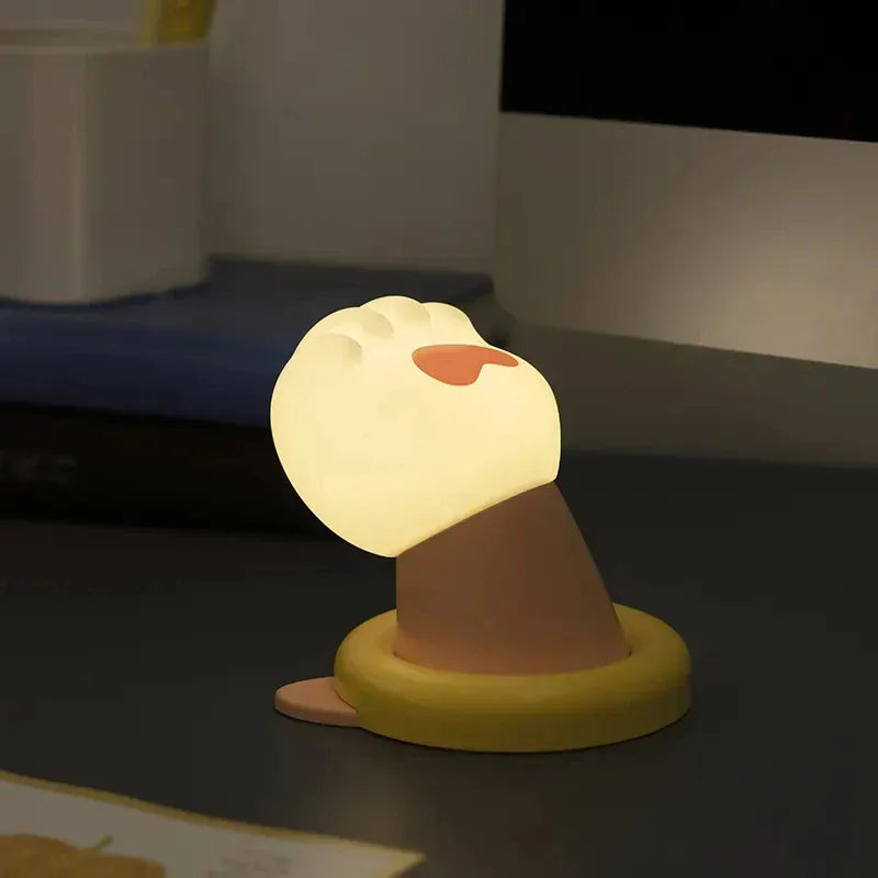 Veilleuse Murale en Silicone Patte de Chat - Confort et Style