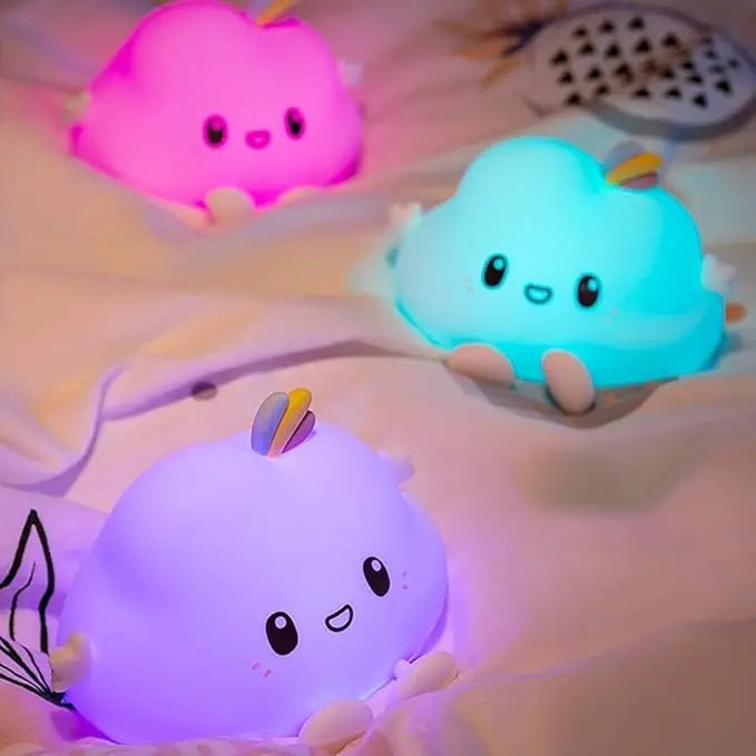 Veilleuse Nuage Mignon en Silicone - Lumière Douce et Apaisante