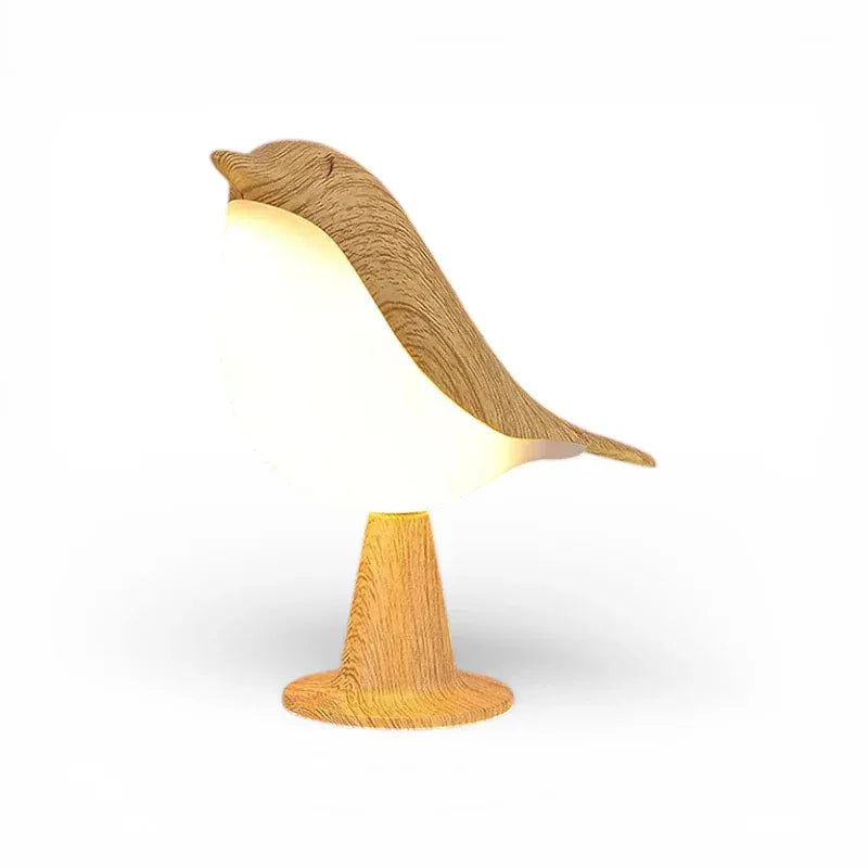 Veilleuse Oiseau en Bois Tactile pour une ambiance douce