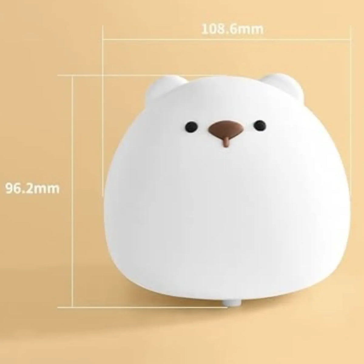 Veilleuse Ours LED Tactile en Silicone - Douceur et Sécurité
