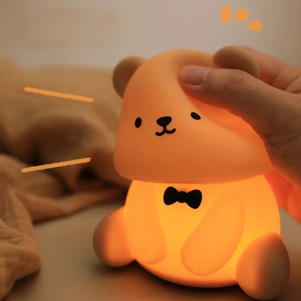 Veilleuse Ourson en Silicone - Douceur et Sécurité pour Bébé