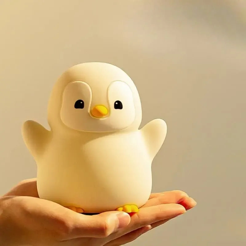 Veilleuse Pingouin en Silicone : Compagnon doux et lumineux