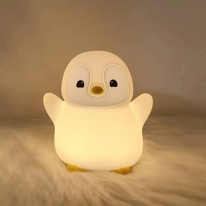 Veilleuse Pingouin en Silicone : Compagnon doux et lumineux