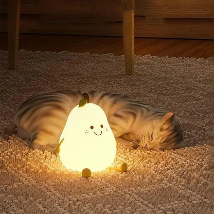 Veilleuse Portable en Forme de Poire - Éclairez vos nuits