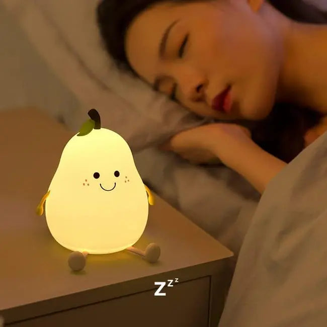 Veilleuse Portable en Forme de Poire - Éclairez vos nuits