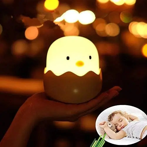 Veilleuse Poussin Coquille en Silicone - Douceur et Sécurité