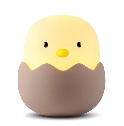 Veilleuse Poussin Coquille en Silicone - Douceur et Sécurité