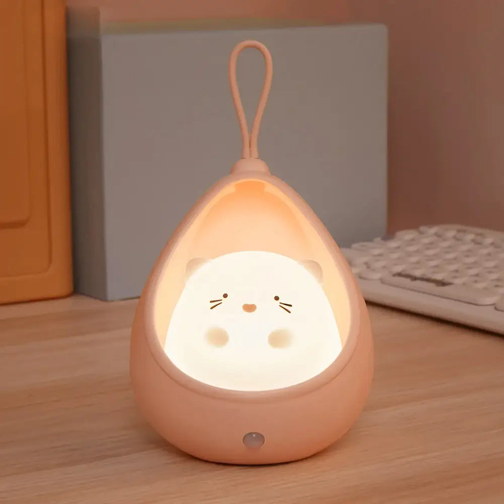 Veilleuse Suspendue Chat - Éclairez vos nuits avec style