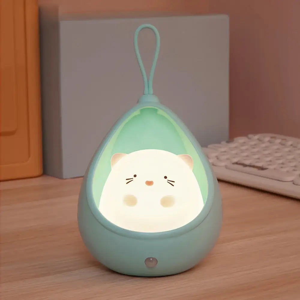 Veilleuse Suspendue Chat - Éclairez vos nuits avec style