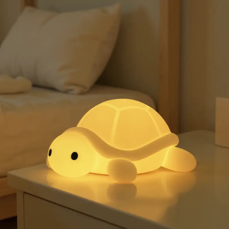 Veilleuse Tortue en Silicone et Tactile pour Douce Nuit